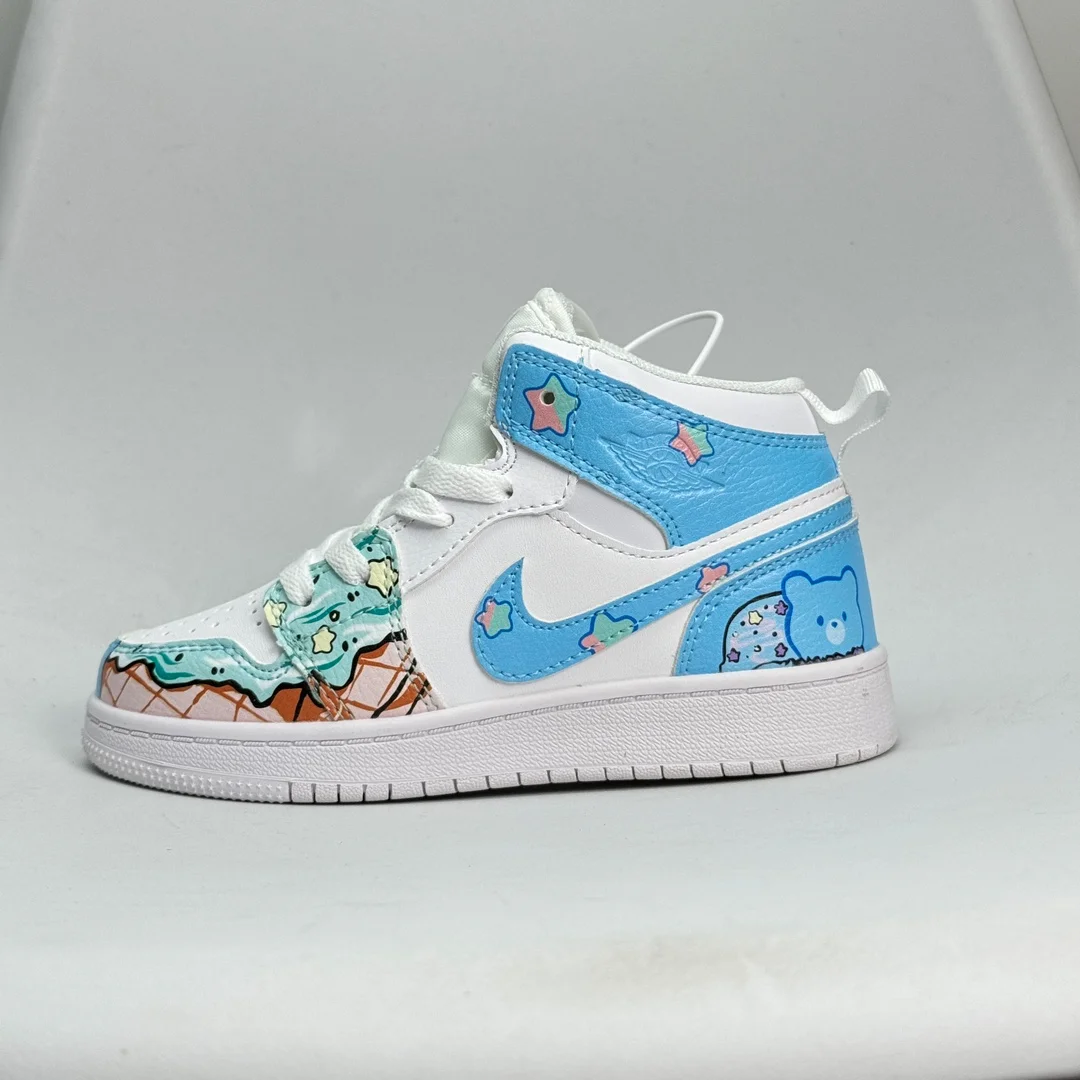 Jordan Nike Air Jordan 1 Ice Cream Bear White/Blue Sneakers White - 1