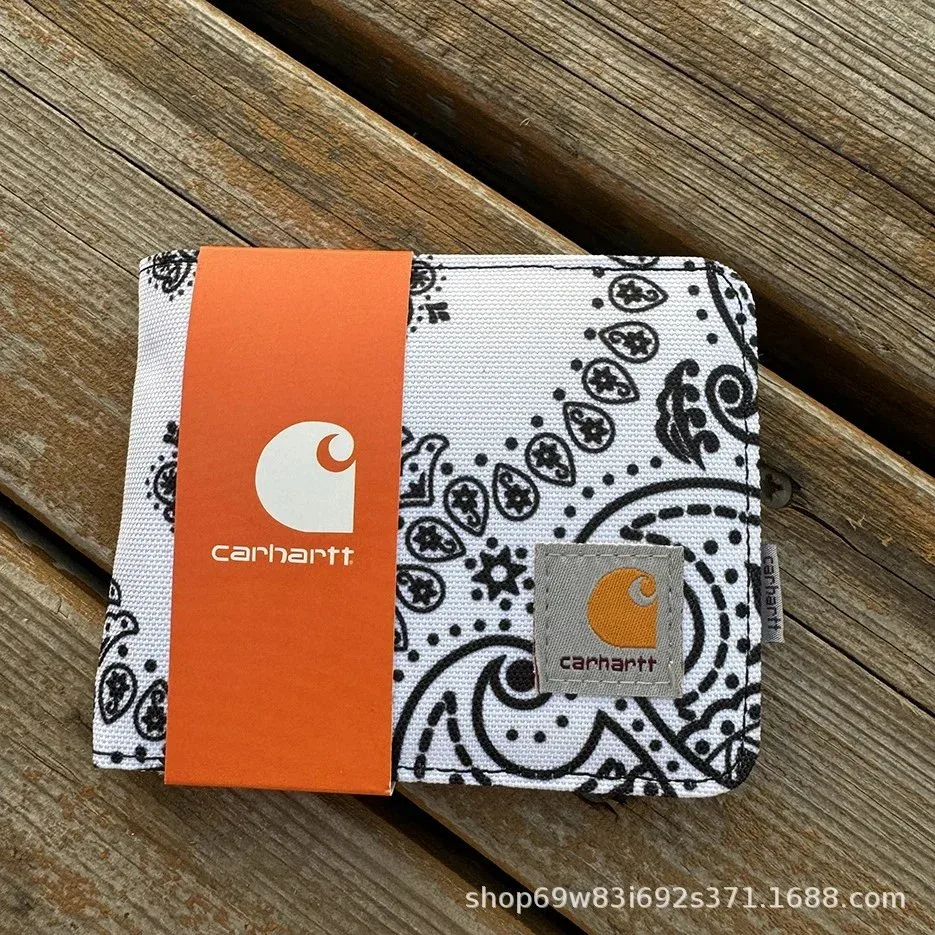 Carhartt Carhartt Paisley Print Wallet White/Black White - 1