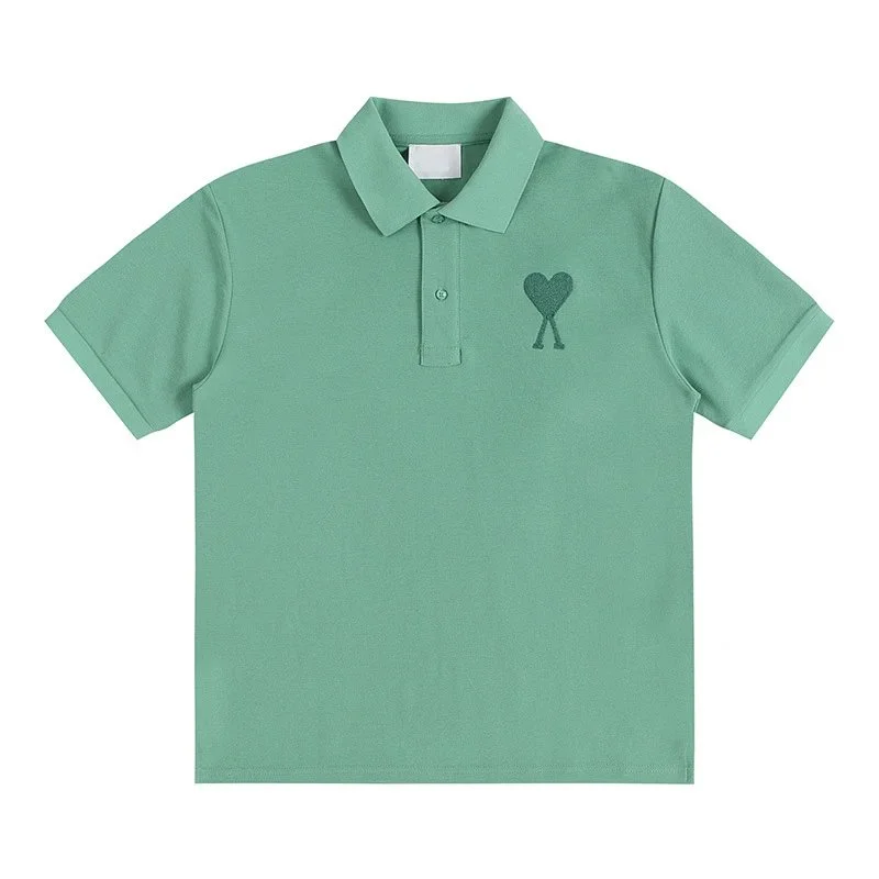 Ami Paris Ami Paris Ami de Coeur Polo Shirt Apple Green Green - 1