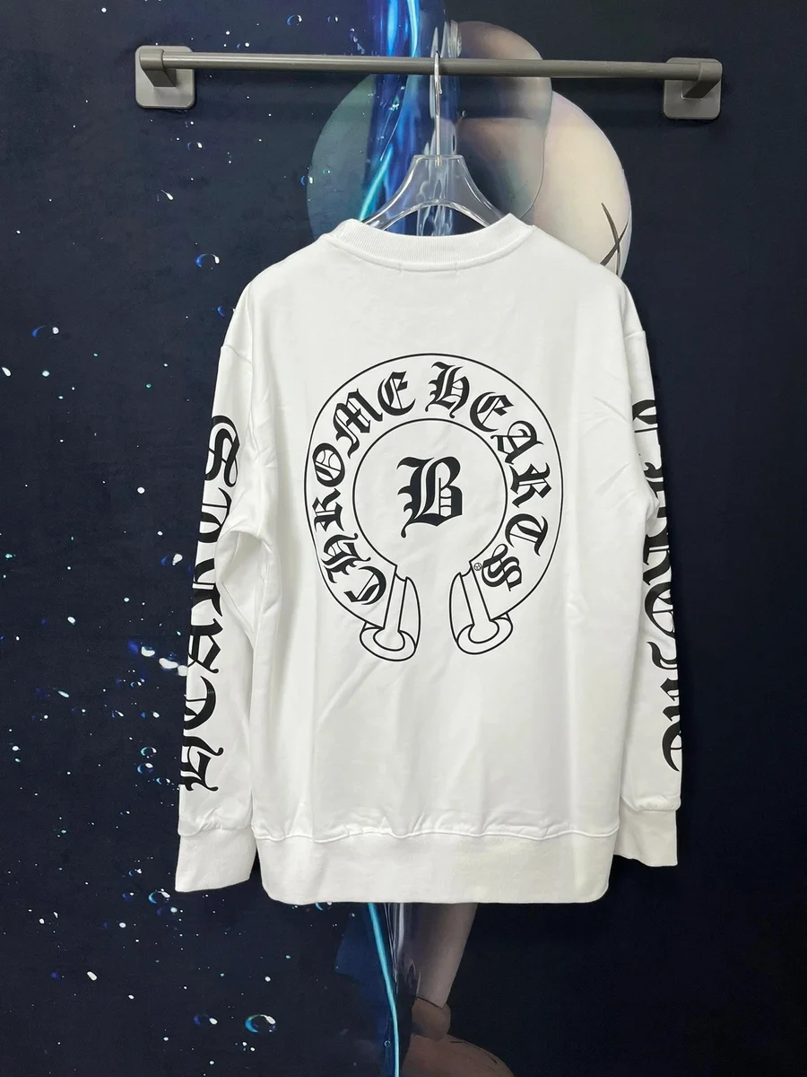 Chrome Hearts Chrome Hearts White 'B' Crewneck Sweatshirt White - 1