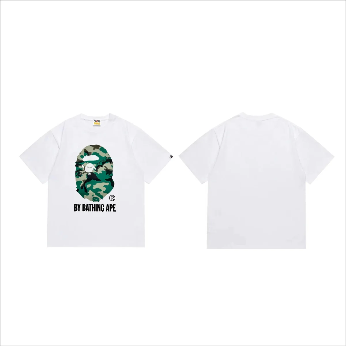 A Bathing Ape A Bathing Ape BAPE STA White Camo Head T-Shirt White - 1