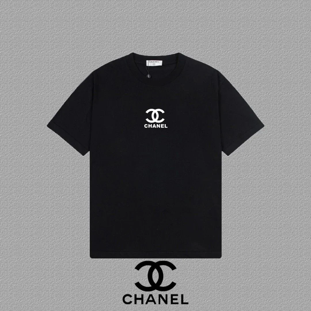 Chanel Chanel Classic Logo Black T-Shirt Black