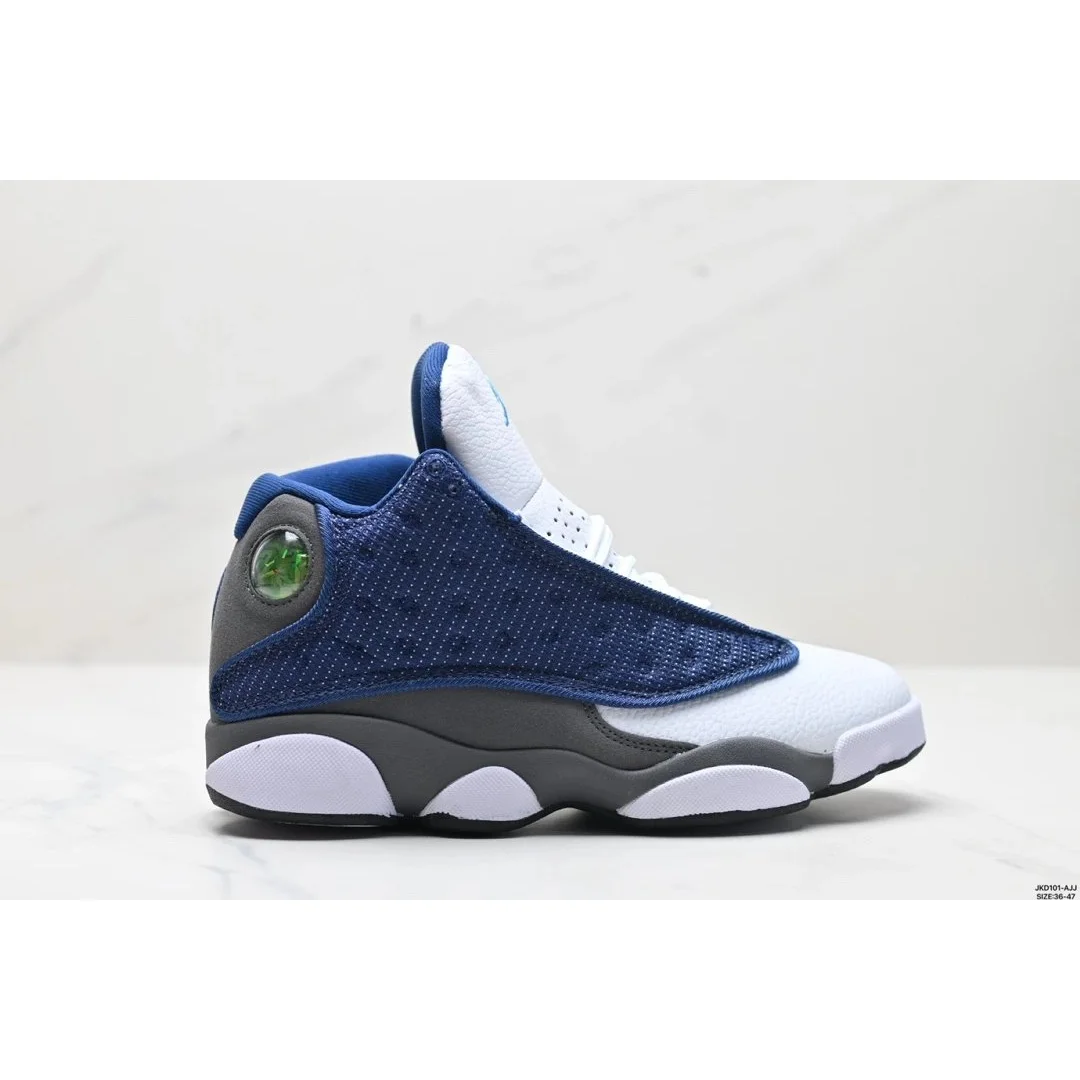 Jordan Nike Air Jordan 13 Midnight Navy White Sneakers Blue - 1