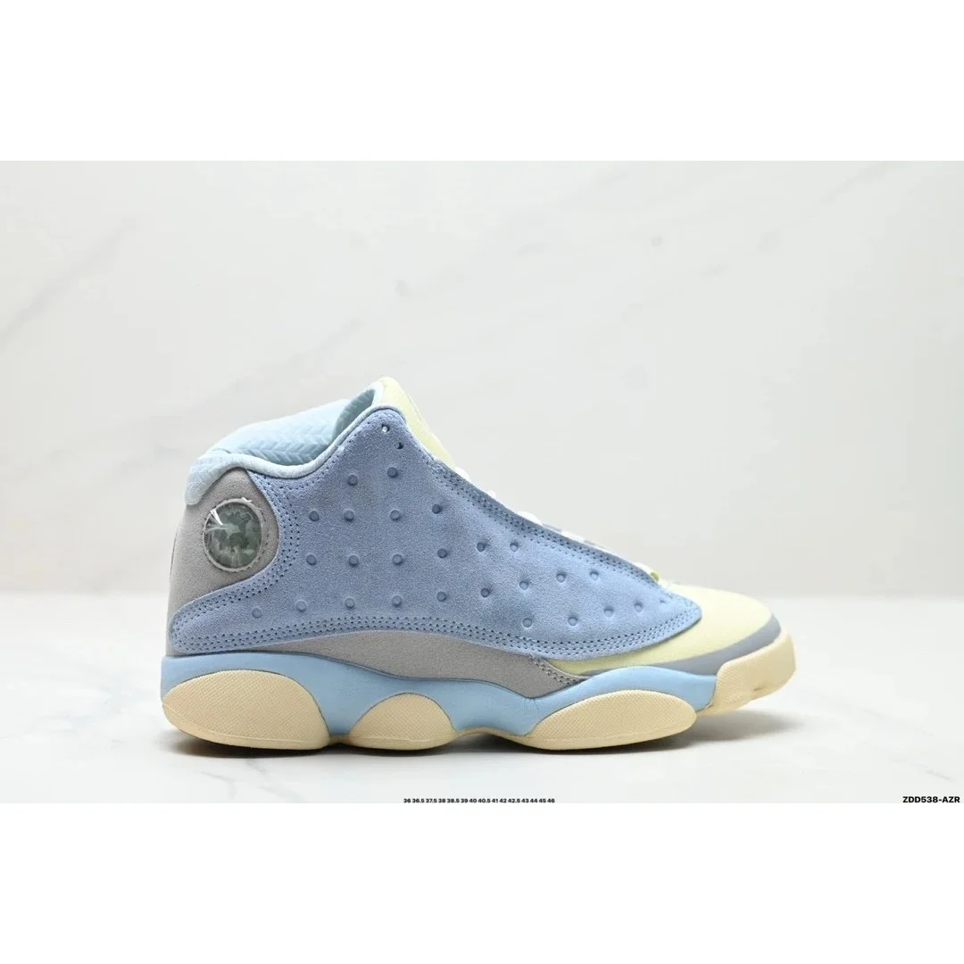 Jordan Air Jordan Air Jordan 13 Light Blue Yellow Sneakers Blue - 1