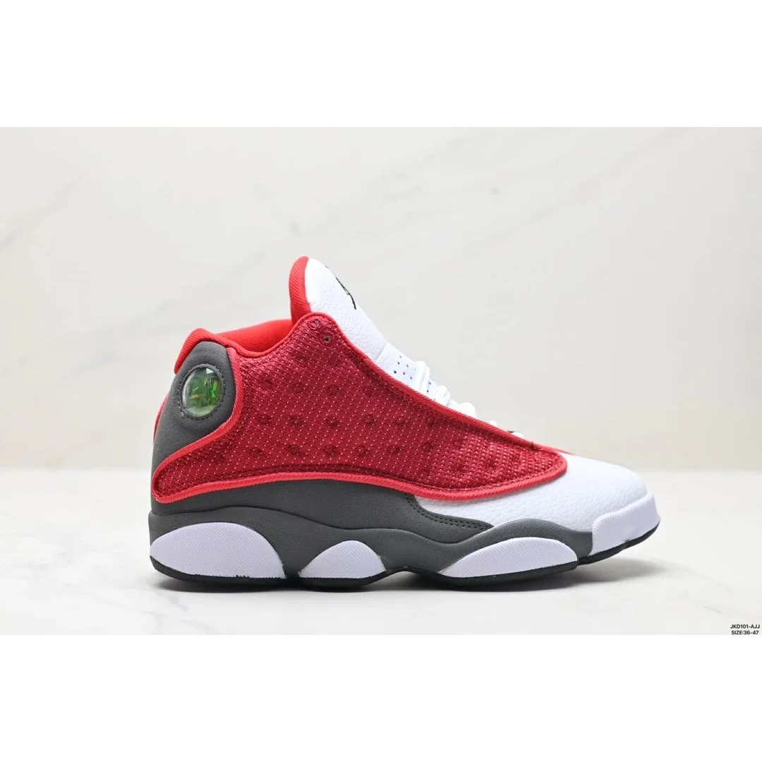 Jordan Nike Air Jordan 13 University Red/White/Grey Sneakers Red - 1
