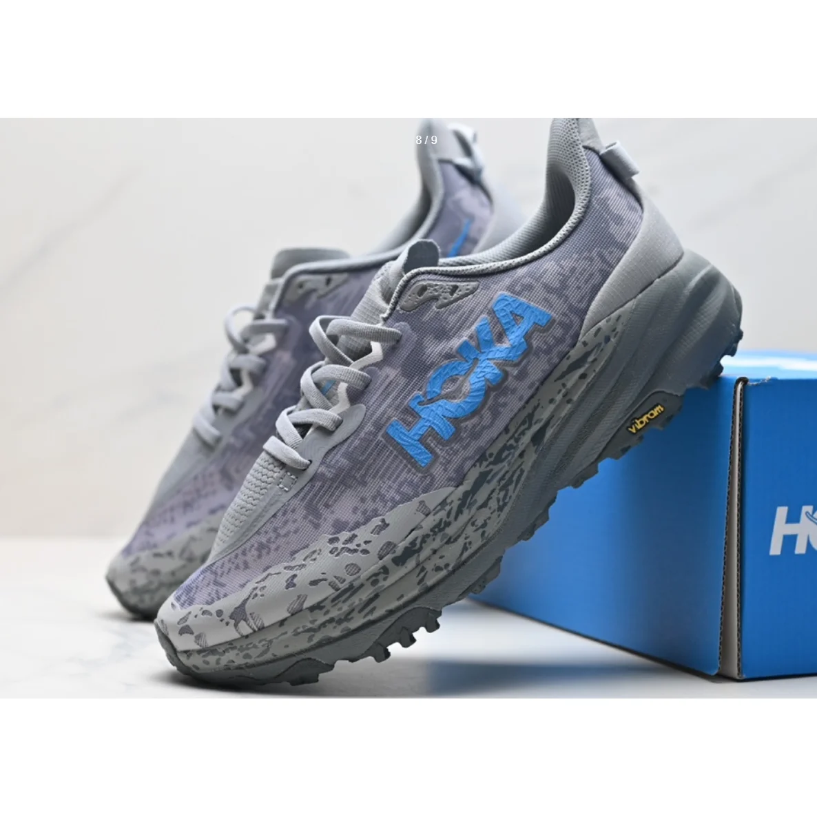 Hoka Hoka Clifton Grey/Blue Sneakers Grey - 1