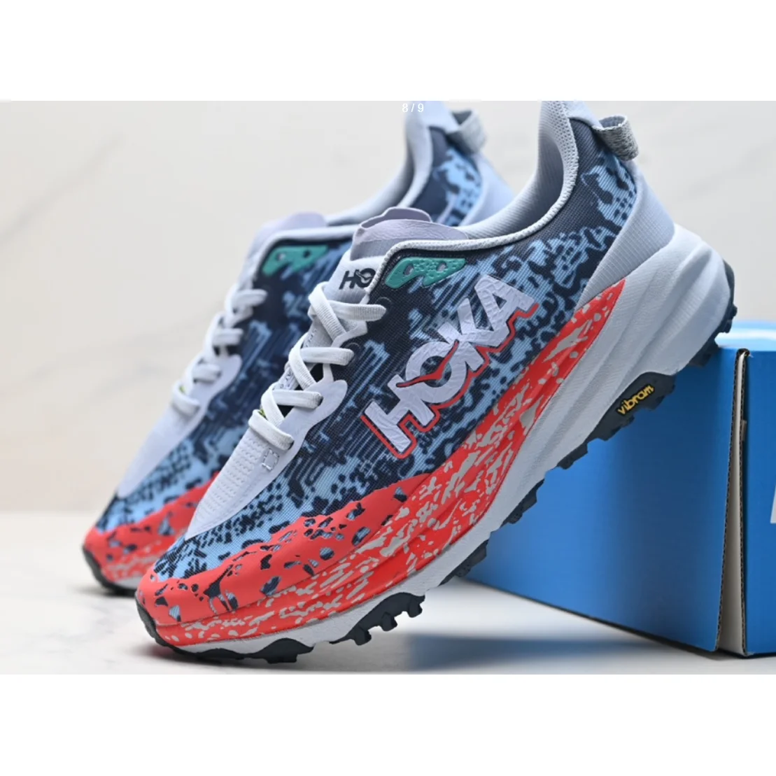 Hoka Hoka Clifton Trail Blue/Red Sneakers Blue - 1