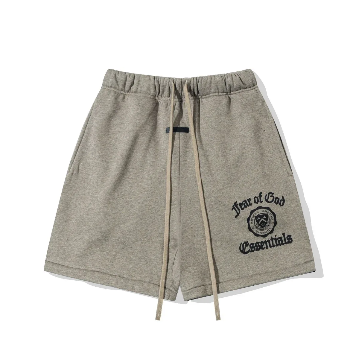 Fear of God Fear of God Essentials Deep Wheat Grey Shorts Grey - 1