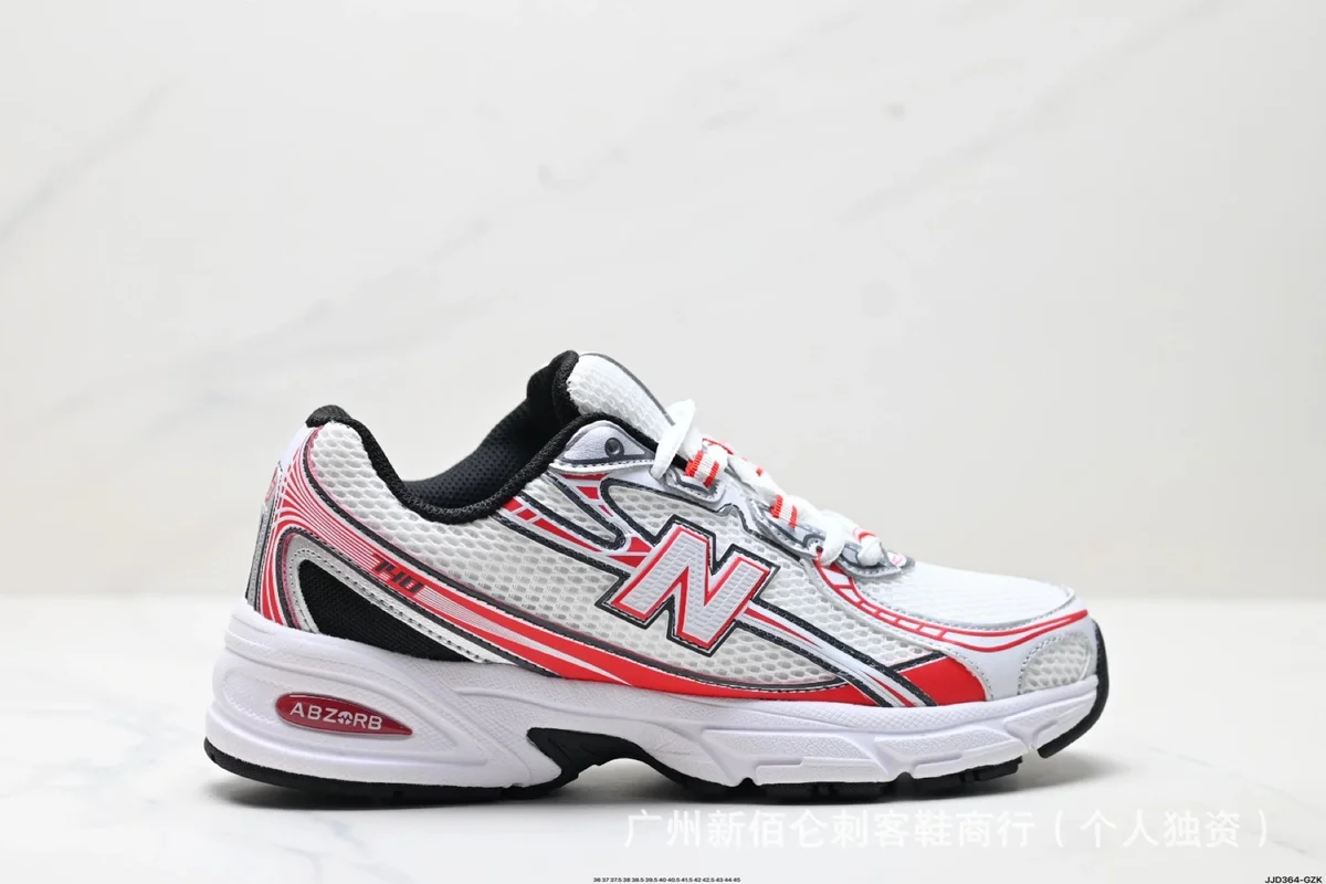 New Balance New Balance 574 740 White/Red Sneakers White - 1