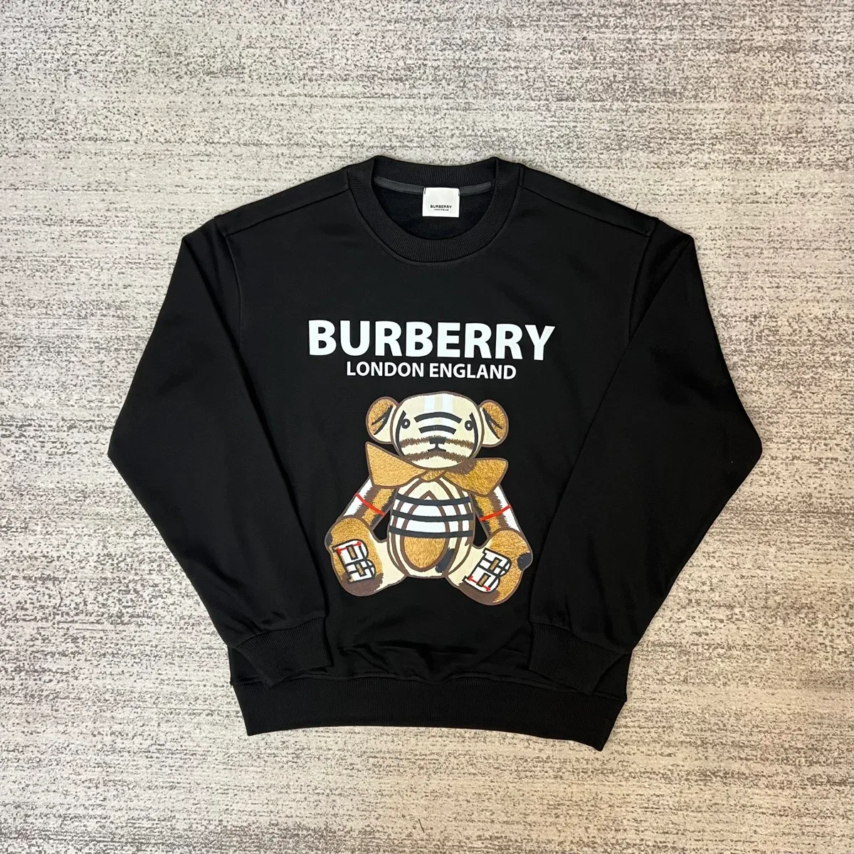 Burberry Burberry Black Bear Graphic Crewneck Sweatshirt Black - 1