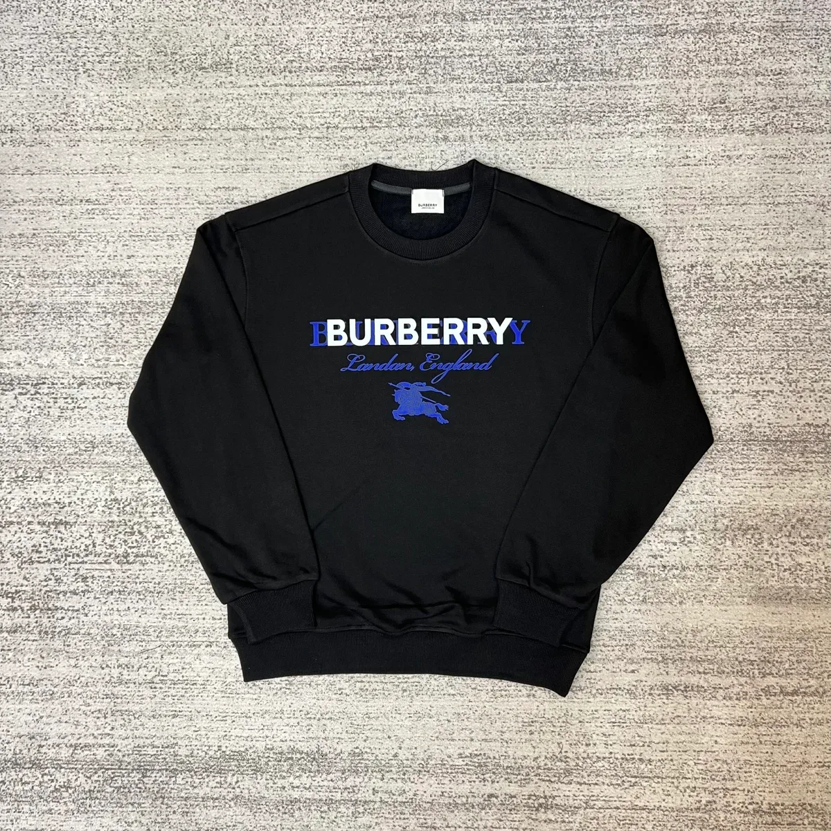 Burberry Burberry Black 'Londam, England' Crewneck Sweatshirt Black - 1