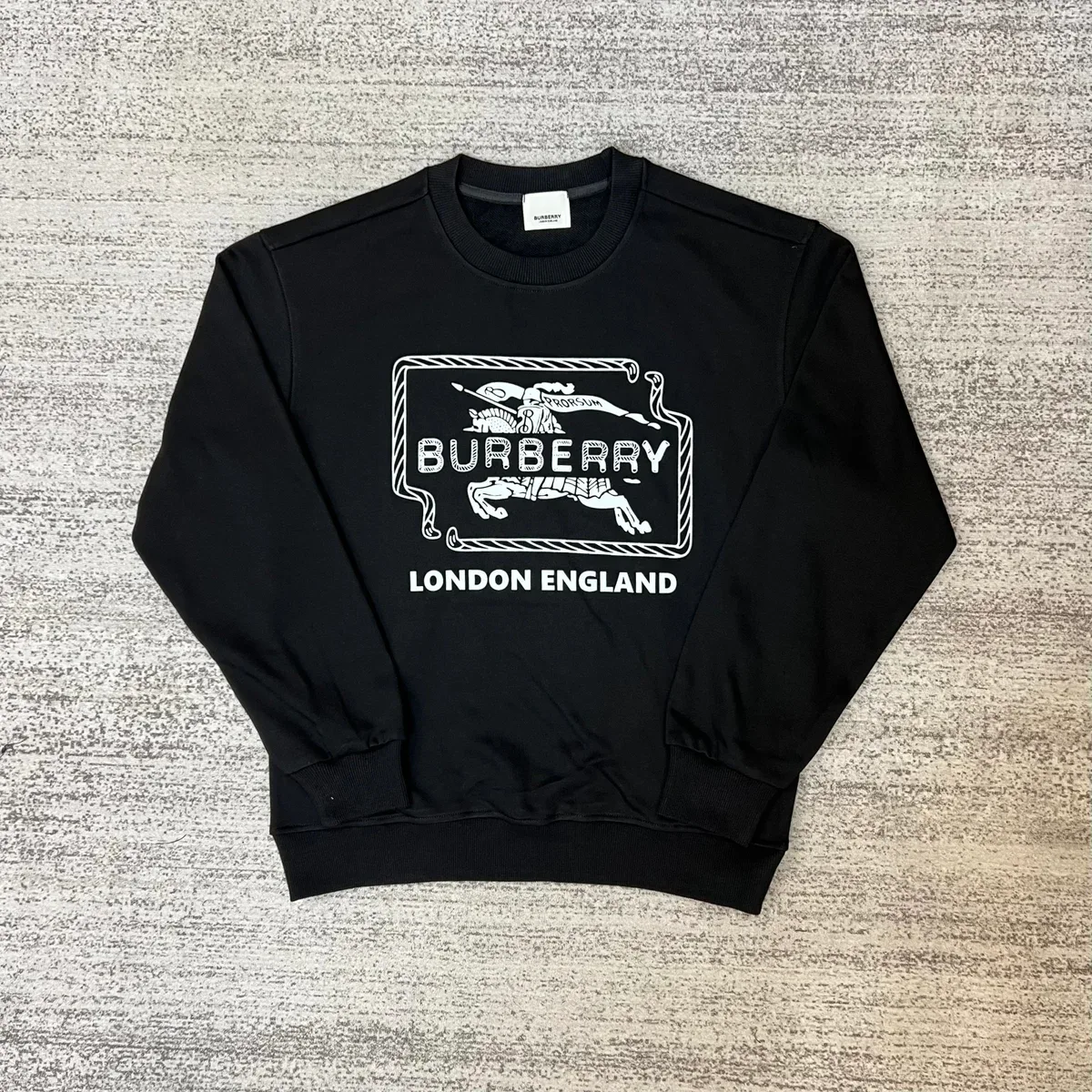 Burberry Burberry Black London England Graphic Sweatshirt Black - 1