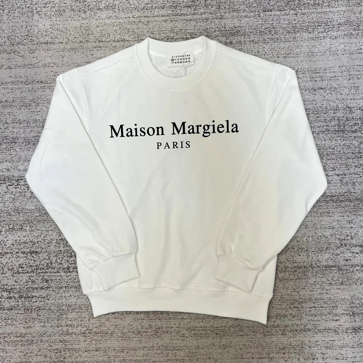 Maison Margiela Maison Margiela White PARIS Crewneck Sweatshirt White - 1