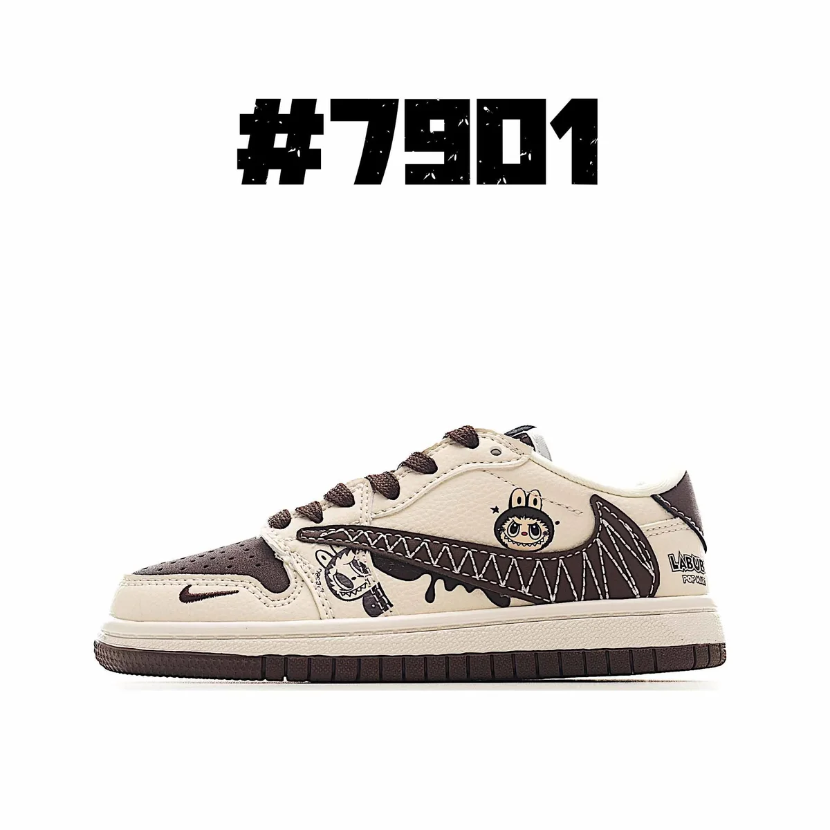 Jordan Nike Air Jordan 1 Low BB-10 'Cactus Jack' Sneakers Beige - 1