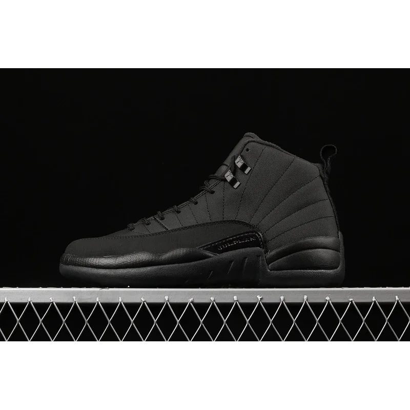 Jordan Nike Air Jordan 12 Triple Black Sneakers Black - 1
