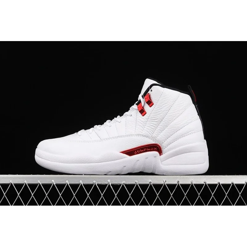 Jordan Nike Air Jordan 12 White/University Red Sneakers White - 1