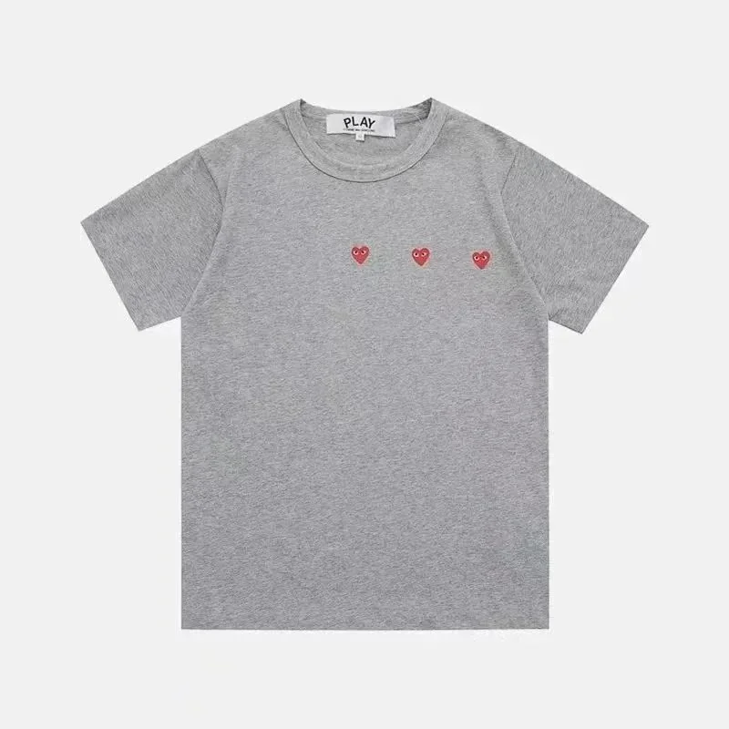 Comme des Garçons Comme des Garçons Play Heart T-Shirt Grey Solid Grey - 1