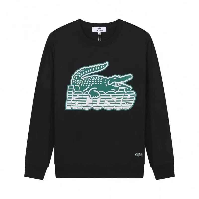 Lacoste Lacoste L.12.12 Crocodile Graphic Sweatshirt Black Black - 1
