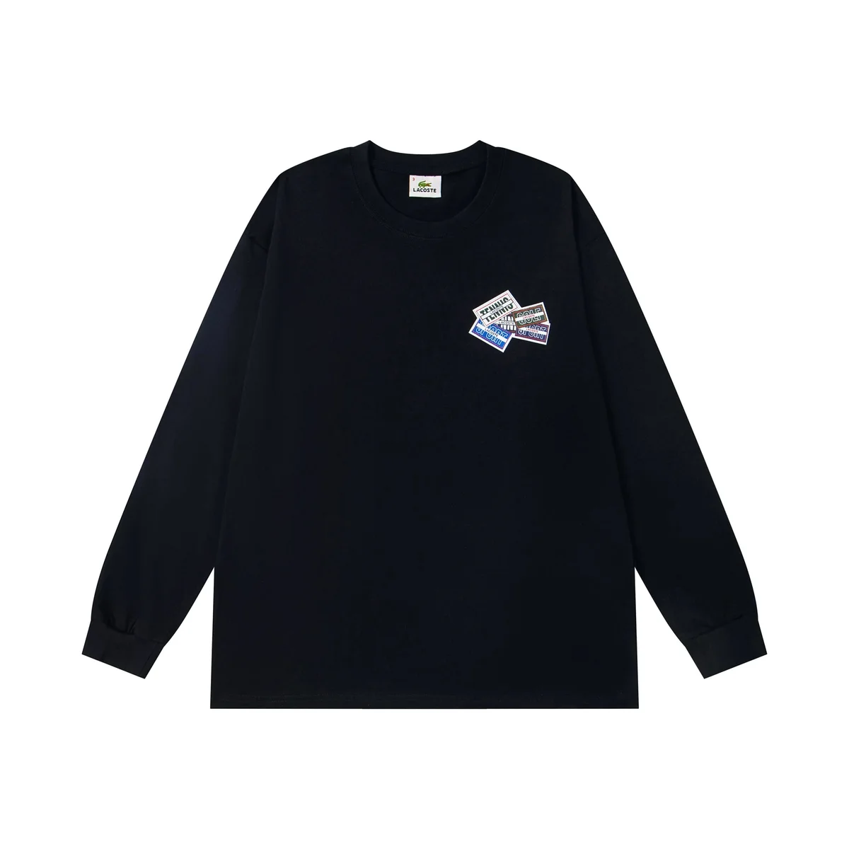 Lacoste Lacoste L.12.12 Black Tennis Club T-Shirt Black - 1