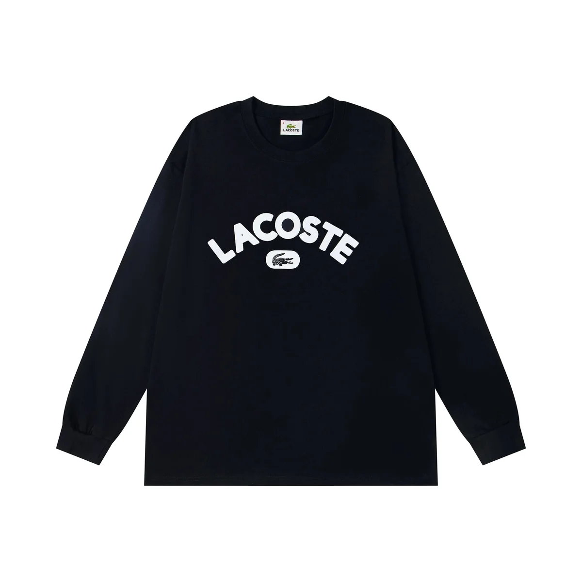 Lacoste Lacoste Classic Logo Long Sleeve T-Shirt Black Black - 1