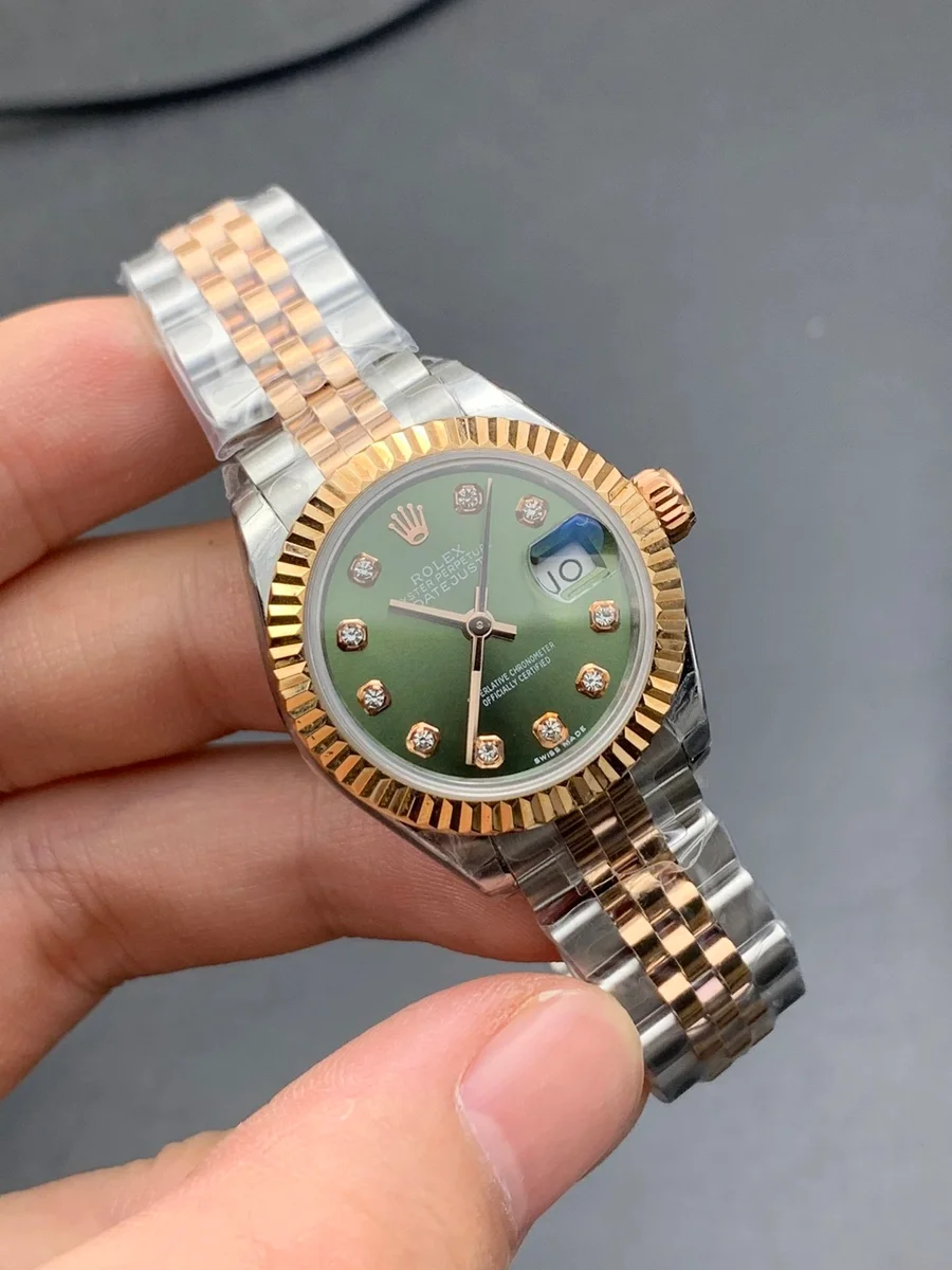 Rolex Rolex Datejust Green Diamond Dial Women's Watch Green - 1