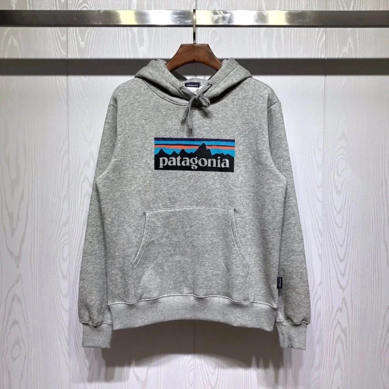 Patagonia Patagonia P-6 Logo Grey Hoodie Grey - 1