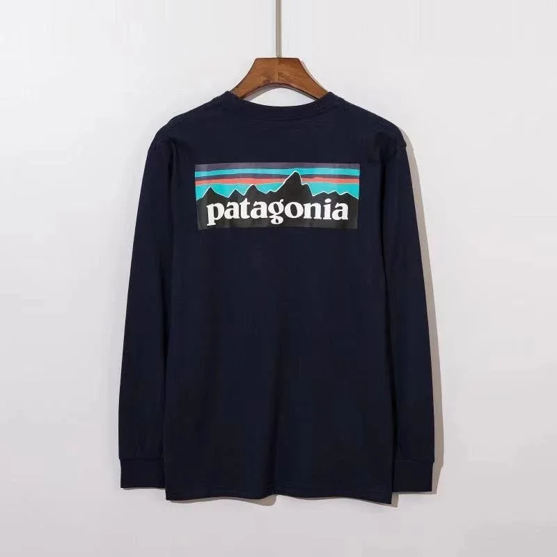 Patagonia Patagonia P-6 Logo Long Sleeve T-Shirt Navy Navy - 1