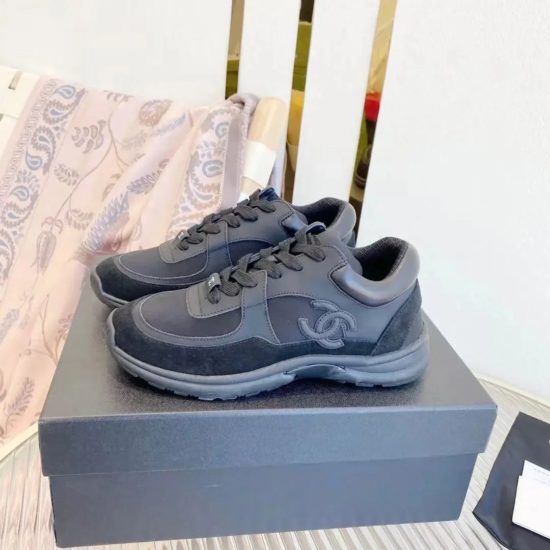 Chanel Chanel Runners Black Leather Sneakers Black