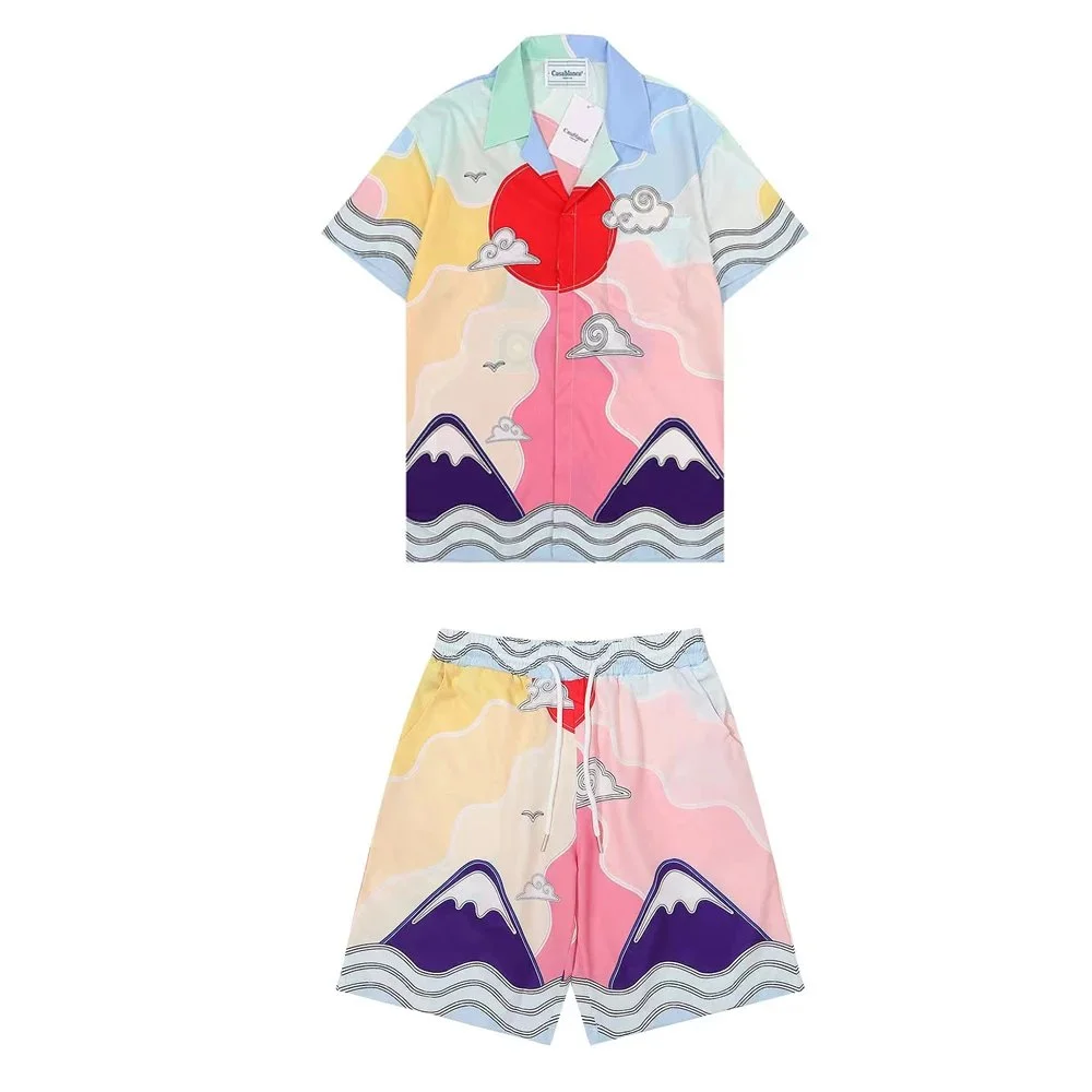 Other Tropical Print Shorts Set Multicolor - 1