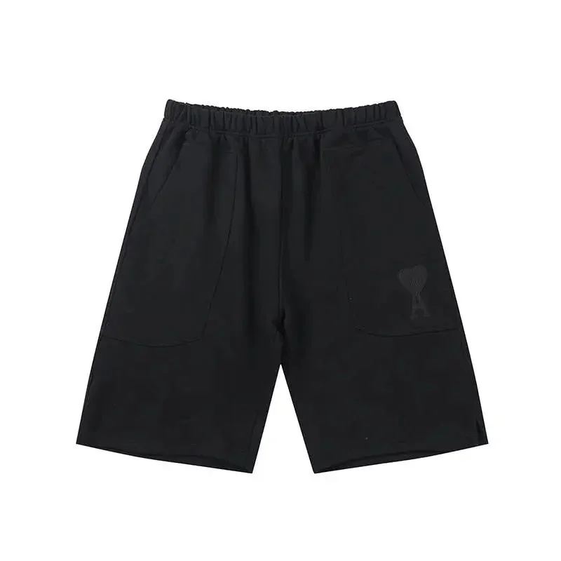Ami Paris Ami Paris Black AM Logo Shorts Black - 1