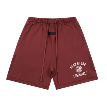 Fear of God Fear of God Essentials Burgundy Shorts Red - 1