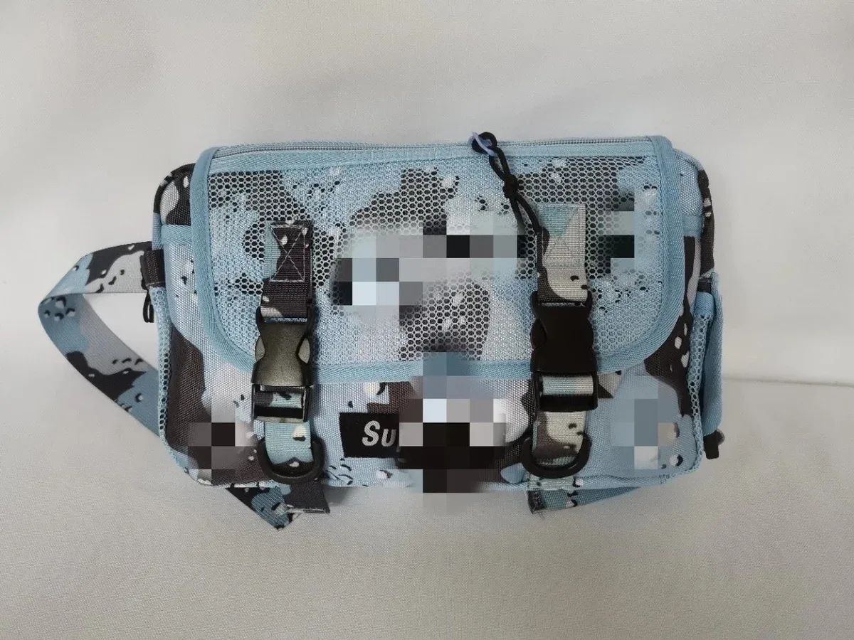 Supreme Supreme Box Logo Blue Camo Crossbody Bag Blue - 1