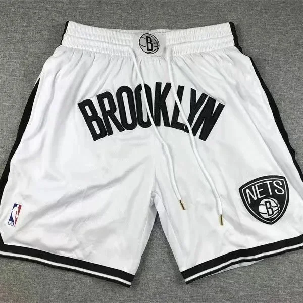 Other Brooklyn Nets White Basketball Shorts White - 1