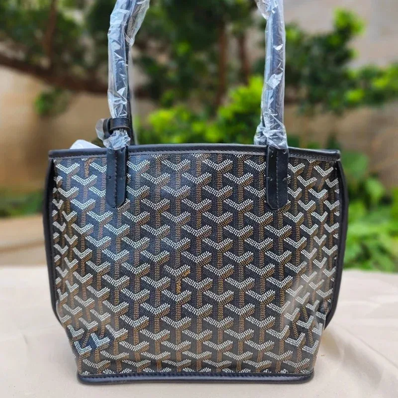 Goyard Goyard Saint Louis New Black Mini Tote Bag Black - 1