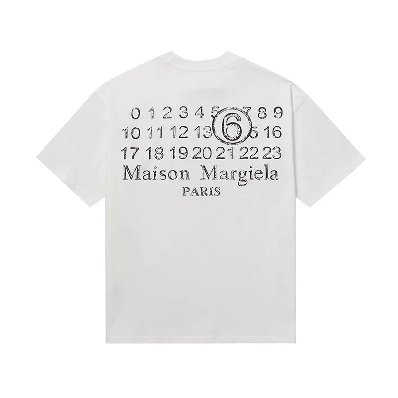 Maison Margiela Maison Margiela White Number Print T-Shirt White - 1