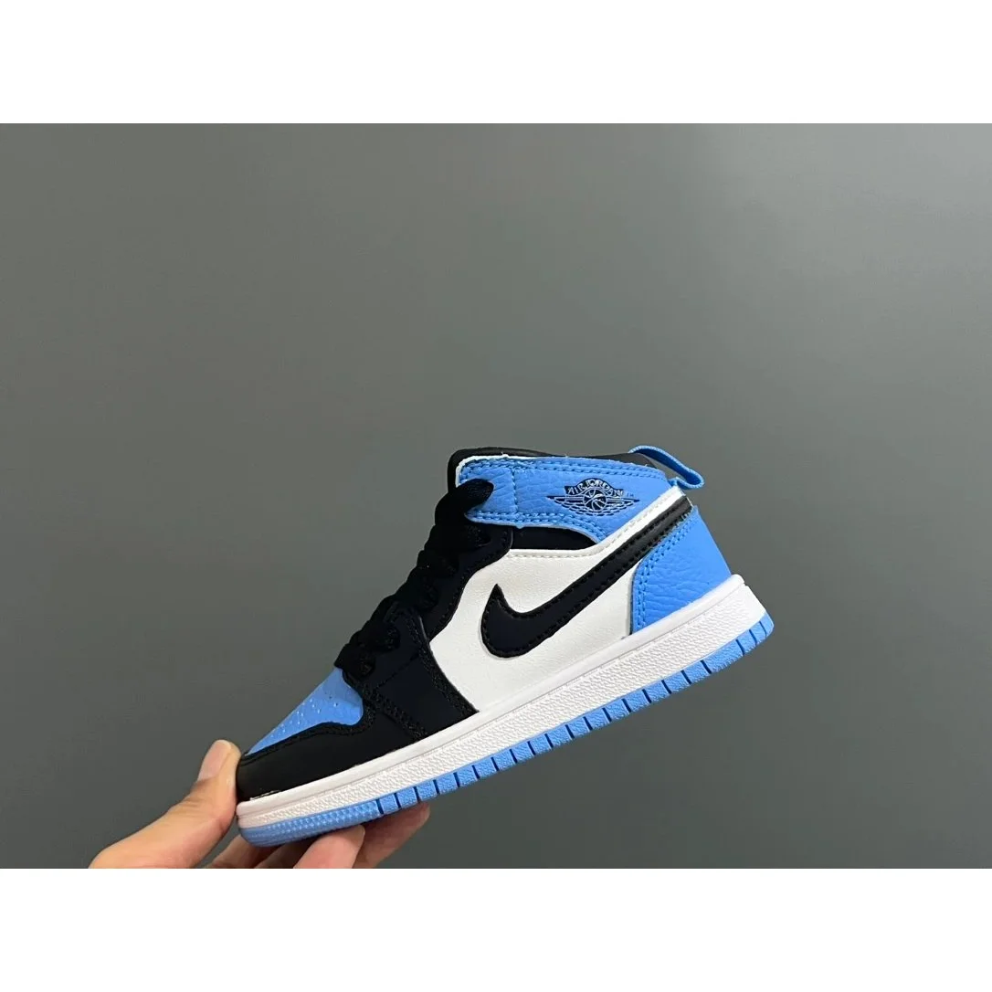 Jordan Nike Air Jordan 1 Mid University Blue/Black/White Sneakers Blue - 1