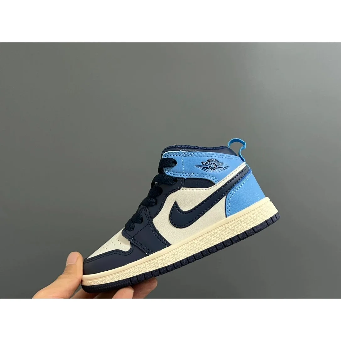 Jordan Nike Air Jordan 1 Mid UNC Blue White Sneakers Blue - 1