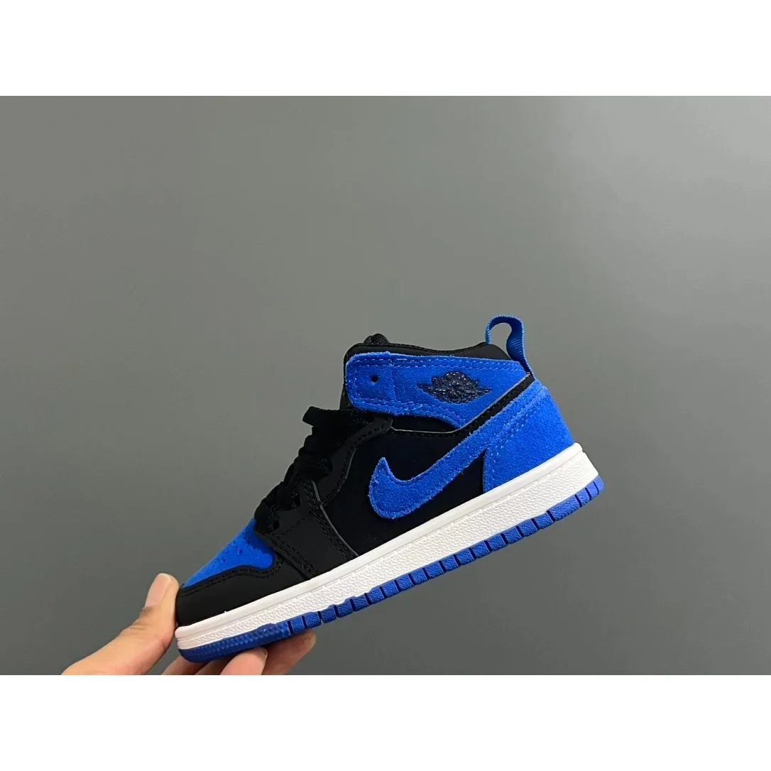 Jordan Nike Air Jordan 1 Mid Game Royal Black Sneakers Blue - 1
