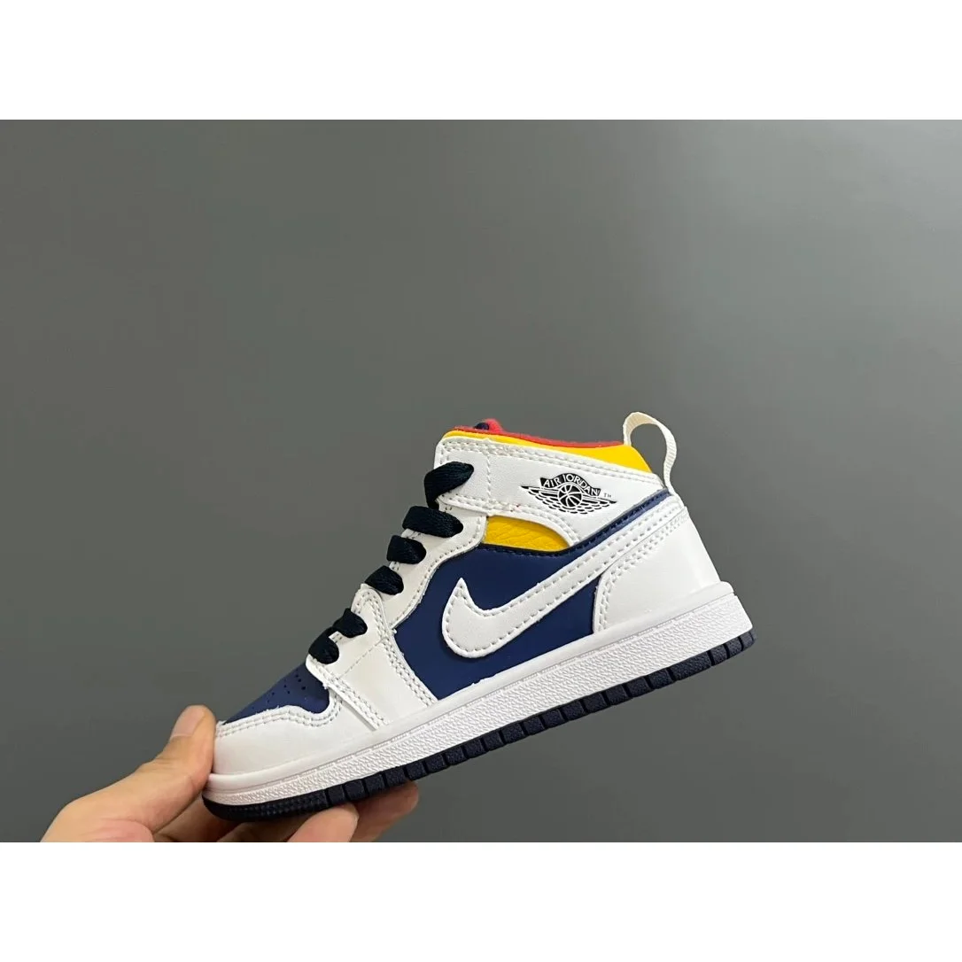 Jordan Nike Air Jordan 1 Mid Sail/University Red/Blue Sneakers Blue - 1