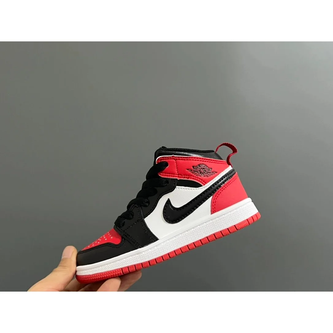 Jordan Nike Air Jordan 1 Mid '84 Black/Red/White Sneakers Black - 1