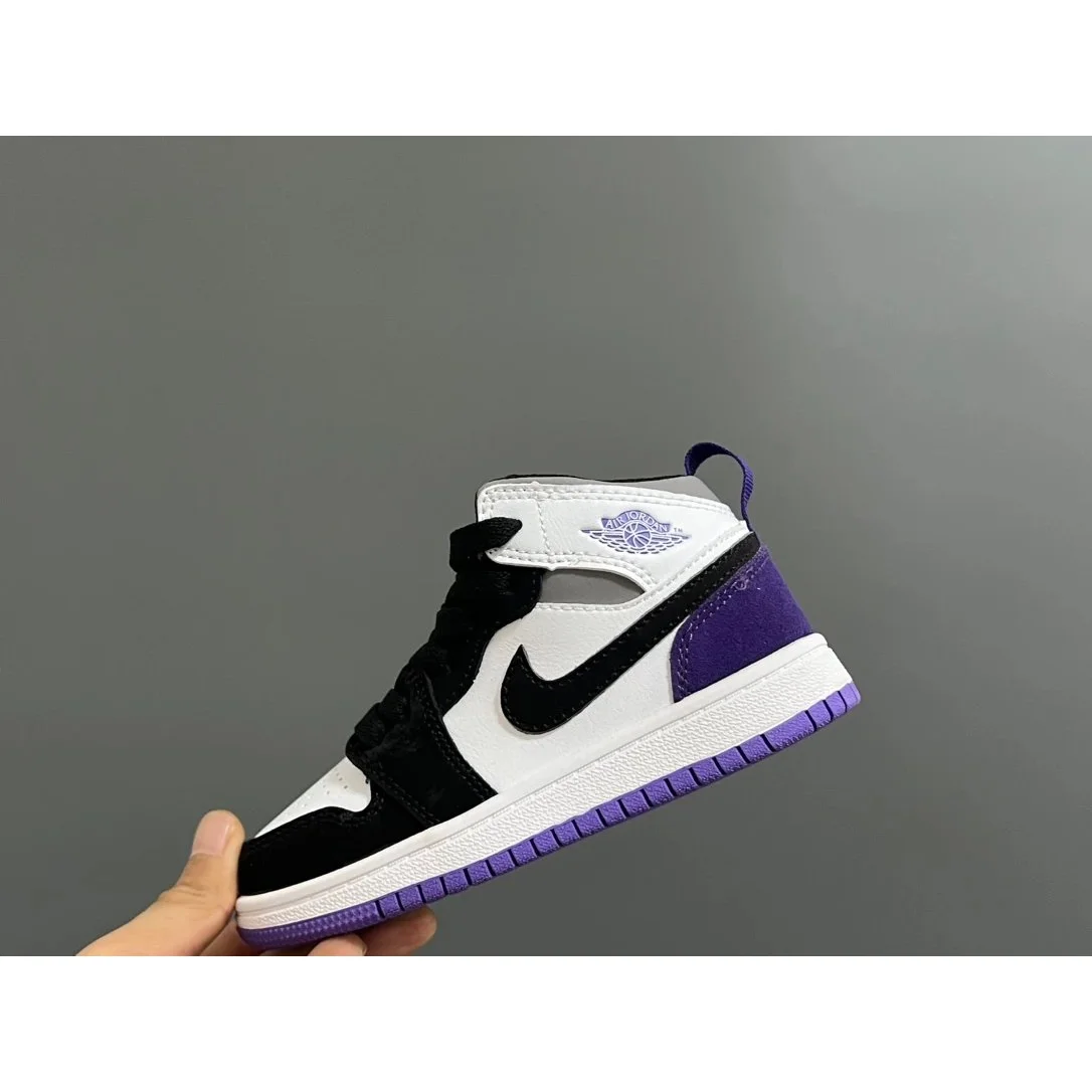 Jordan Nike Air Jordan 1 Mid Court Purple Sneakers Purple - 1