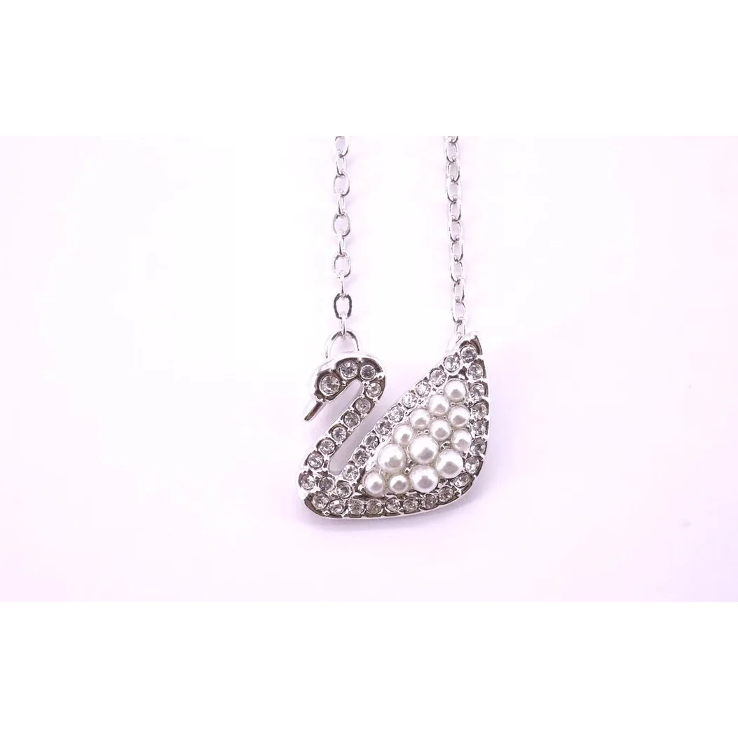 Other Swan Pearl Necklace Jewelry Silver - 1