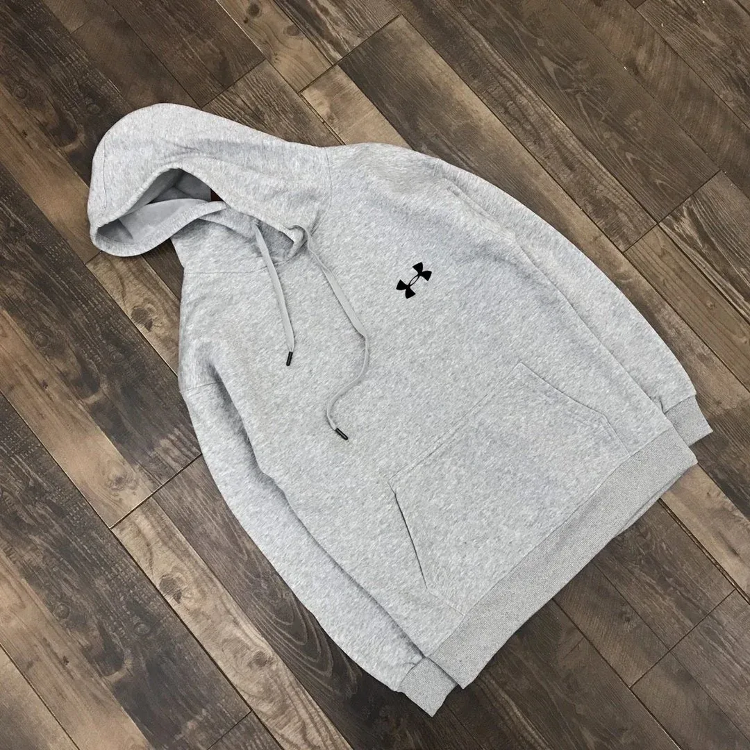 Under Armour Under Armour Grey Hoodie with Embroidered Logo Grey - 1