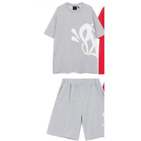 Other Light Grey Short Sleeve Set - Casual Co-ord Grey - 1