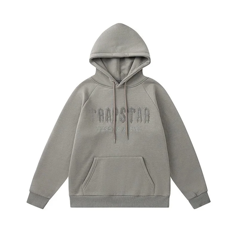 Trapstar Trapstar 87 Grey Green Hoodie Sweatshirt Grey - 1