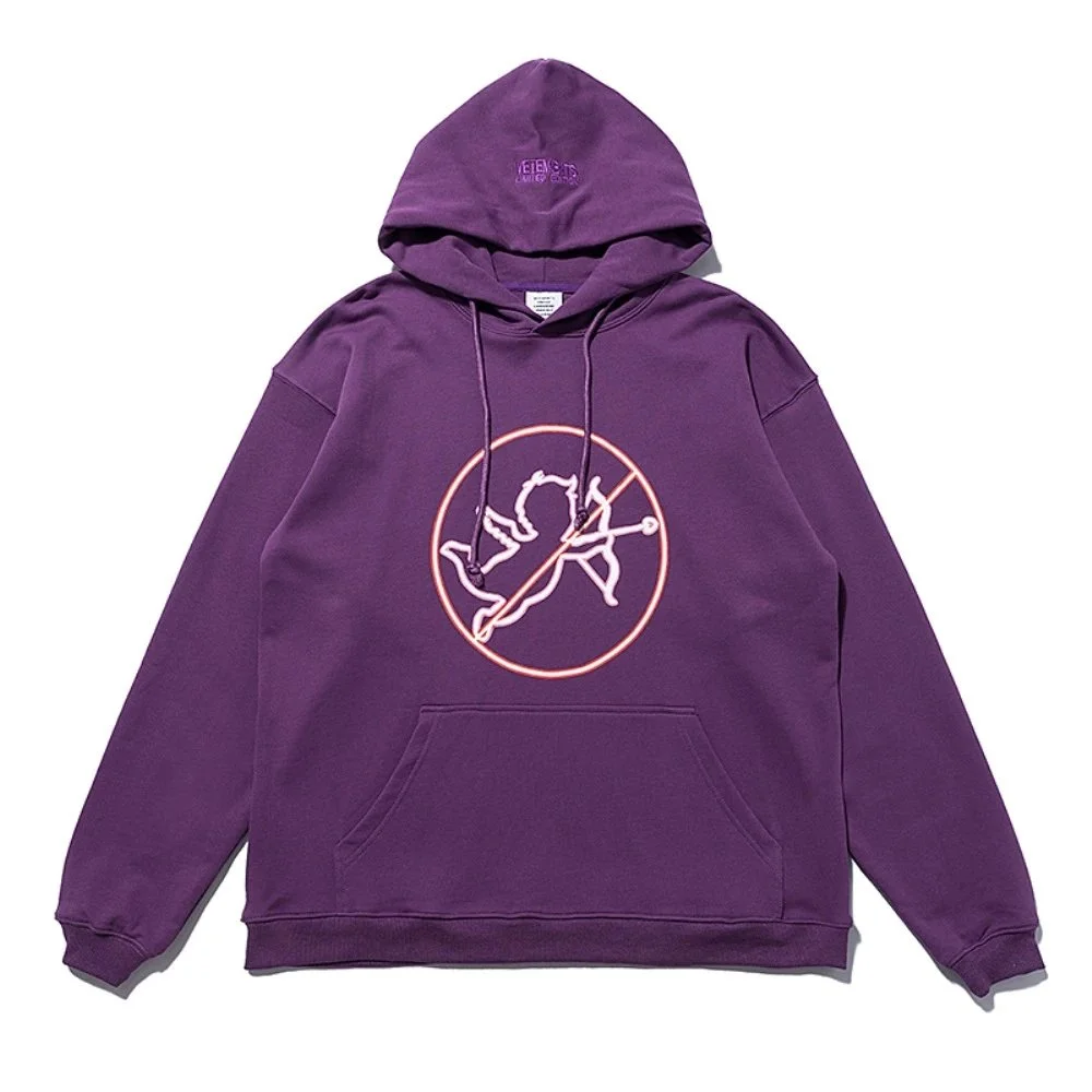 Other Purple Cupid Logo Hoodie Sweatshirt Purple - 1