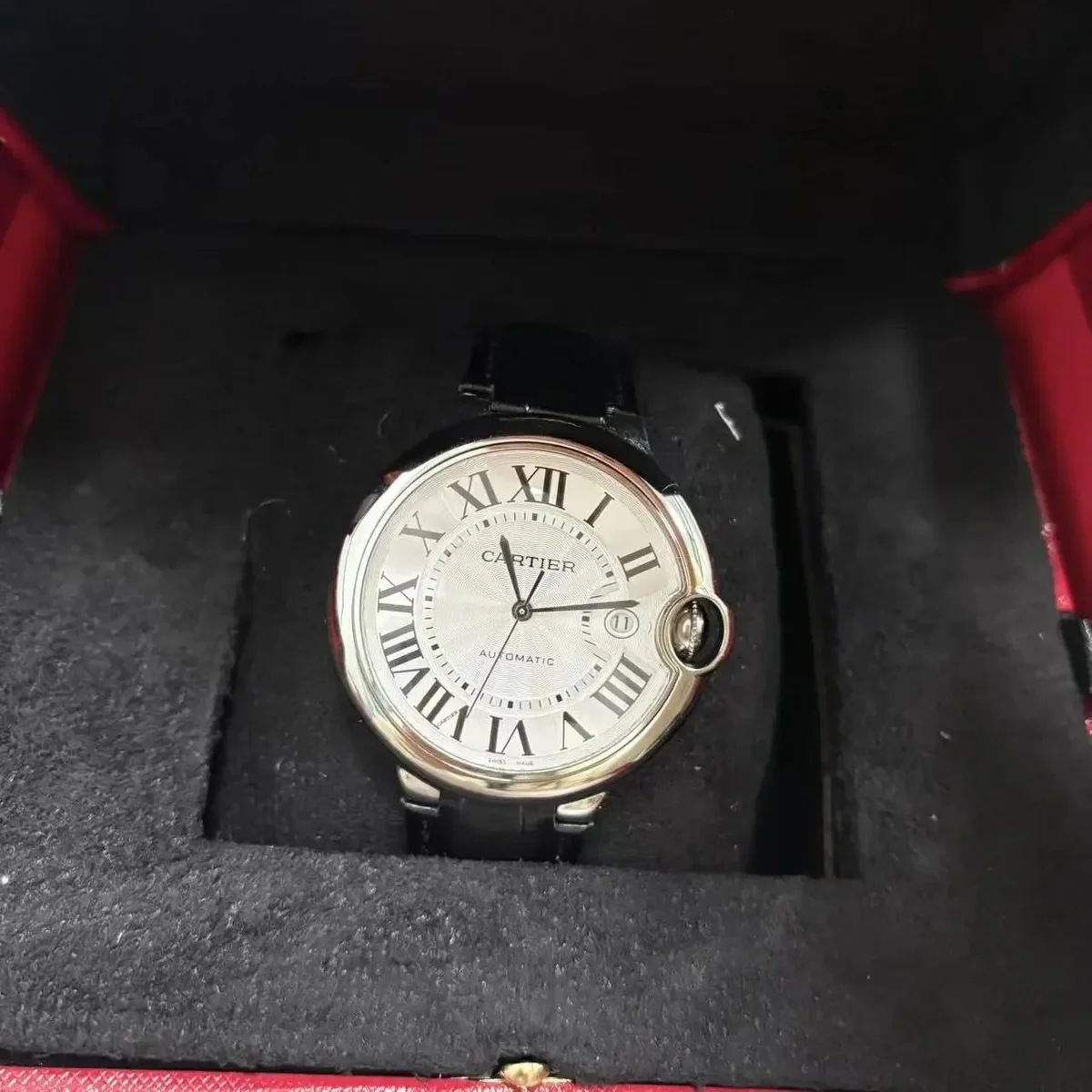 Cartier Cartier Ballon Bleu 41mm White Dial Men's Watch Silver - 1