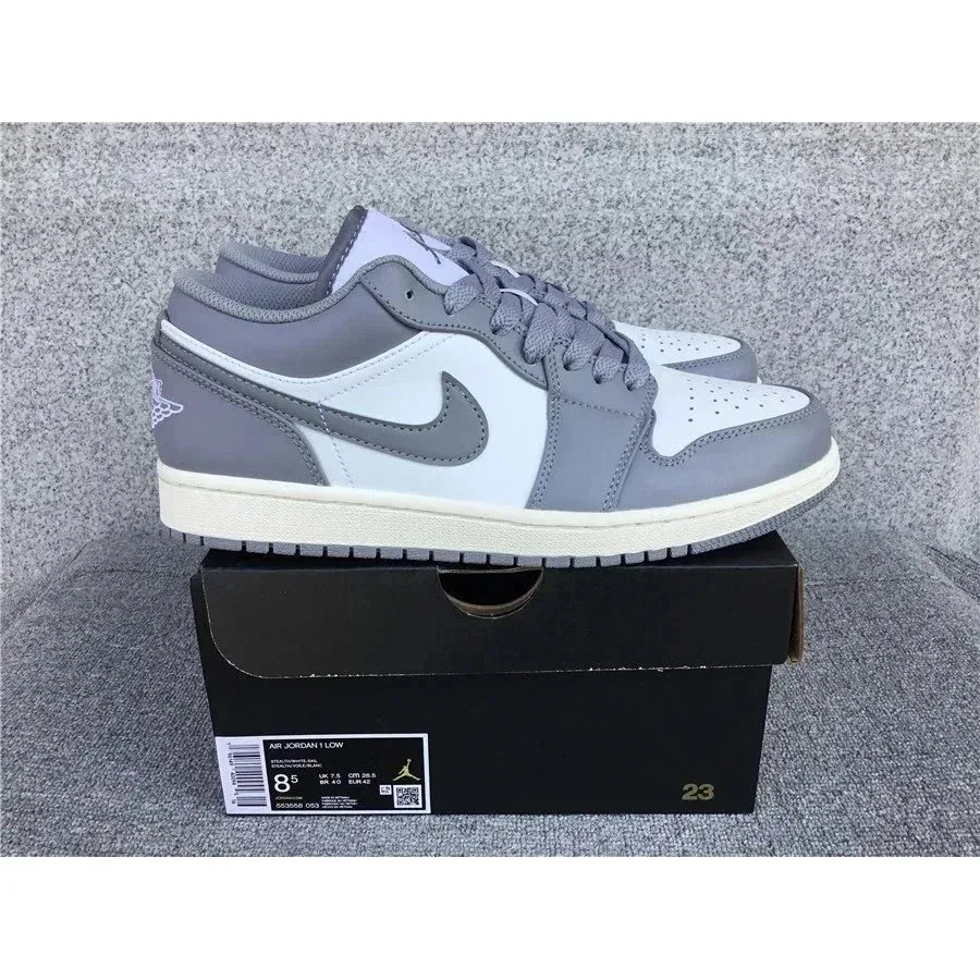 Jordan Nike Air Jordan 1 Low Cool Grey/White Sneakers Grey - 1