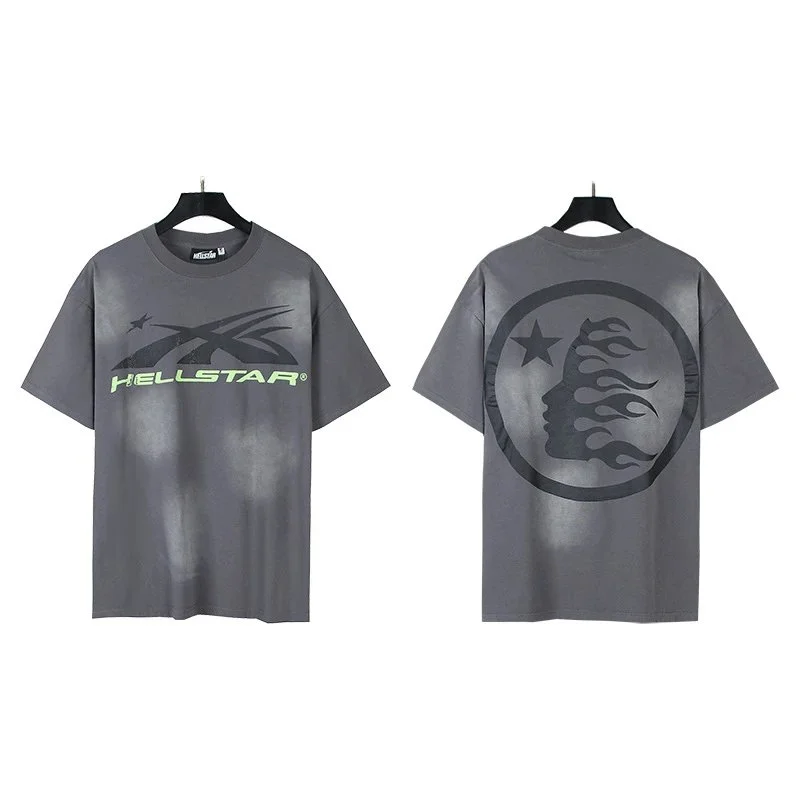 Hellstar Hellstar Studios Graphic T-Shirt Grey Grey - 1