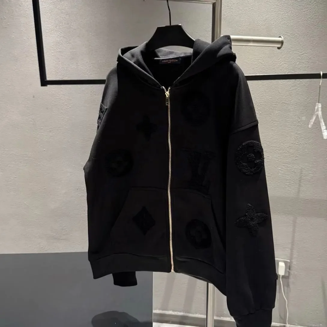 Louis Vuitton LV Monogram LV 28 Black Hoodie